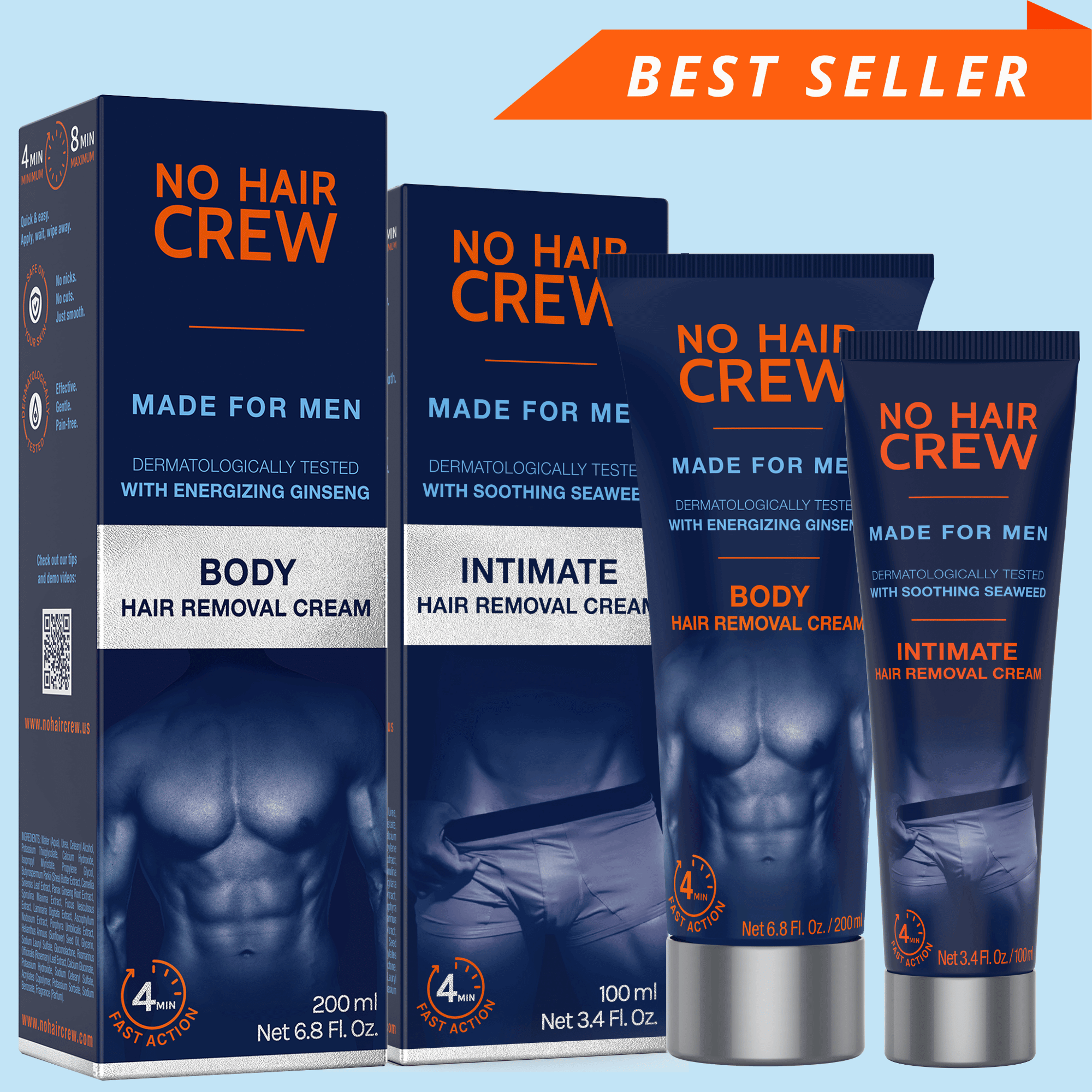 BODY + INTIMATE Hair Removal Cream | Full Body Bundle
